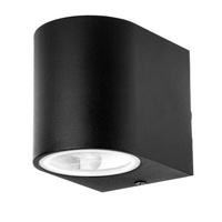 Lampa Ogrodowa Elewacyjna Kinkiet GU10 IP44 Jednostronny Okrągły Czarny VT-7651 V-TAC