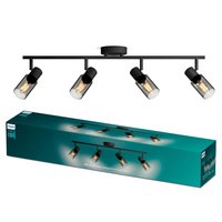 Lampa Sufitowa Reflektor 4x E14 Czarna Palms Philips