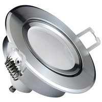 Oprawa sufitowa podtynkowa SUN OLAL srebrny połysk alu GOLDLUX (Polux) + LED GU10 3,5w