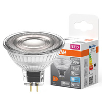 Żarówka LED MR16 Reflektor GU5.3 2.1W = 20W 210lm 4000K Neutralna 12V 36° STAR Osram