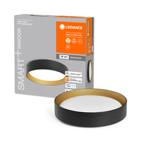 Plafon LED Lampa Sufitowa Natynkowa 30W 45cm SMART+ WiFi CCT Ściemnialna Okrągła Czarno-Złota KURT LEDVANCE