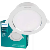 Oprawa Podtynkowa LED 3.5W 300lm 3000K Biała Diamond Cut Philips