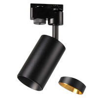 Reflektor Szynowy GU10 Czarny + Złoty do Szynoprzewodów Maribel POLUX