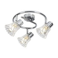 Lampa Sufitowa Punktowa Reflektor Spot 3x E14 Chrom Klasyczny Hestia 5301 Rabalux