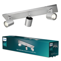 Lampa Sufitowa Reflektor Natynkowy 3x GU10 Aluminium Runner Philips
