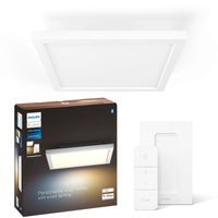 Panel LED Lampa Sufitowa Natynkowa 30x30 cm 19W 1940lm IP20 White Ambiance TW Biała Inteligentna SMART Zigbee Bluetooth Aurelle + Pilot Regulator Philips HUE