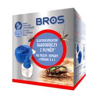 Elektrofumigator Owadobójczy + Płyn na Komary Muchy Mrówki 3w1 BROS 