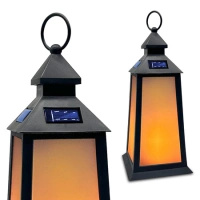 Latarenka Solarna Lampka LED Wisząca Ogrodowa Lampion IP44 Efekt Płomienia