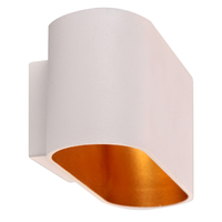 Kinkiet Ścienny Lampa Oprawa Natynkowa G9 Biały Złoty Elissa Sanico Goldlux