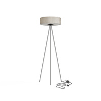Lampa Podłogowa Stojąca 3x E27 Szara Nowoczesna 8190 CADILAC Nowodvorski