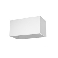 Lampa Ścienna Kinkiet Góra Dół 2x G9 Prostokątna Biała Nowoczesna Quad Sollux