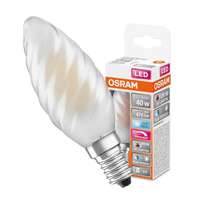 Żarówka LED BW35 Świeczka E14 3.4W = 40W 470lm 4000K Neutralna CRI90 300° Filament Ściemnialna SUPERSTAR PLUS CLASSIC Osram