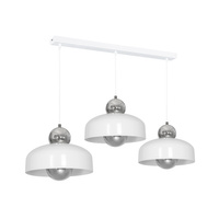 Lampa wisząca HARALD biały kula 3xE27 IP20 Metal styl nowoczesny loft industrial Milagro