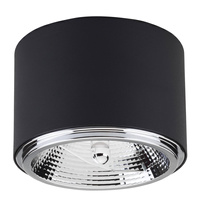 Lampa Sufitowa Oprawa Natynkowa MORIS BLACK Spot Halogenowa Czarna Okrągła ES111 GU10 3366 TK Lighting