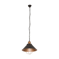 Lampa Sufitowa Wisząca E27 Czarna Industrialna GARRET S 6443 Nowodvorski
