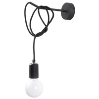 Lampa Ścienna Kinkiet E27 Nieregularna Czarna Industrialna Edison Sollux