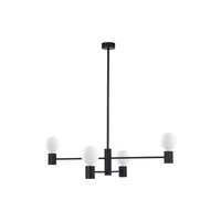 Lampa Sufitowa Wisząca 4x E27 Czarna Nowoczesna RADIUS 7931 Nowodvorski