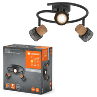Lampa Sufitowa LED Ścienna Reflektor Punktowy Kinkiet Ozdobny Dekoracyjny 10.2W Czarny Spot LEDVANCE