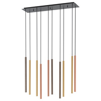 Lampa Sufitowa Wisząca 10x G9 Złota Nowoczesna LASER 490 10705 Nowodvorski