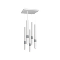 Lampa wisząca CASTRO 5xG9 Minimalistyczna Biała Chrom MLP6561 Milagro Metal