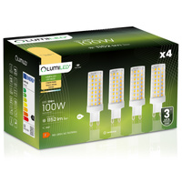 4x Żarówka LED G9 Kapsułka 12W = 100W 1152lm 3000K Ciepła 360° LUMILED