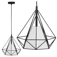 Lampa wisząca HIRA 1xE27 Geometryczna Oprawa Trójwymiarowa P314550 GOLDLUX (Polux) Metal