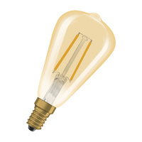 Żarówka LED ST48 Vintage E14 2.8W = 25W 250lm 2200K Ciepła 320° Bursztynowa Ściemnialna Filament Vintage 1906 Osram