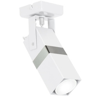 Lampa sufitowa ścienna Kinkiet 1x GU10 Spot Loft Biały + Srebrny VIDAR Milagro