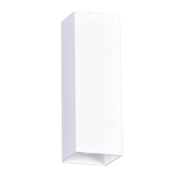 Nowoczesna oprawa natynkowa lampa sufitowa biała prostokąt żyrandol 30 cm na korytarz 1xGU10