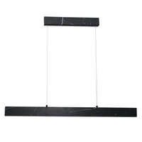 Lampa wisząca PIERCE 18W LED Minimal Czarny Marmur ML6473 Milagro Metal + Tworzywo sztuczne