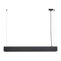 Lampa Sufitowa Wisząca Zwis G13 Żyrandol Geometryczna Czarna Nowoczesna Spark Sollux