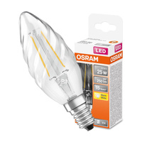 Żarówka LED BW35 Świeczka E14 2.5W = 25W 250lm 2700K Ciepła 300° Retrofit Filament CLASSIC Osram