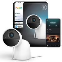 Kamera Przewodowa Wewnętrzna IP 2K QHD 1440p CMOS Biała Zigbee WiFi SMART Security Camera Secure Philips HUE
