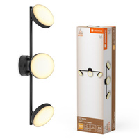 Lampa LED Ścienna Sufitowa Kinkiet Oprawa Natynkowa 16W 840lm CCT Dekoracyjna Czarny Spot Moon Ledvance