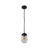 Lampa Ogrodowa Zewnętrzna Wisząca LIEGO E27 IP44 88.5cm Czarna KANLUX