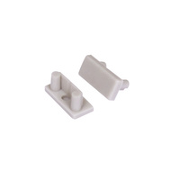 Zaślepka do Profili Aluminiowych Szara Pełna STOPPER Kanlux 2szt.