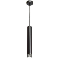 Lampa wisząca DANI 1xGU10 Wąski Klosz Czarna Chrom MLP6231 Milagro Metal