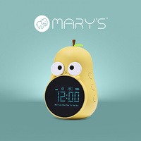 Zegar Elektroniczny dla Dzieci BUDZIK Żółty Akumulatorowy 1200mAh GRUSZKA MARY'S
