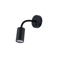 Kinkiet Ścienny Lampa Natynkowa GU10 Czarna Nowoczesna EYE FLEX S 9068 Nowodvorski