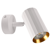 Oprawa Ścienno-Sufitowa Reflektor Punktowy GU10 Biała Złota NICEA Sanico Goldlux