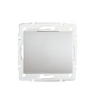 Włącznik Zwierny 10A Kwadratowy Srebrny LOGI Kanlux