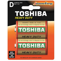 Baterie Cynkowo-Węglowe TOSHIBA HEAVY DUTY R20 D 1,5V Blister 2szt