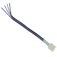 Złączka do Taśm Pasów LED Jednostronna Elastyczna 4pin 10mm Biała Sanico Goldlux
