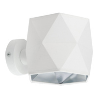 Lampa Ścienna Kinkiet SIRO WHITE Biało-Srebrna Nowoczesna Geometryczna E27 3246 TK Lighting