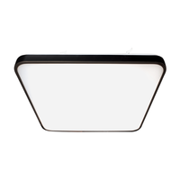 Plafon LED Lampa Sufitowa Natynkowa Czarny kwadratowy FABIO 23W 37 cm 4000K Milagro