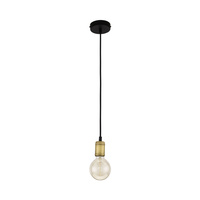 Lampa Sufitowa Wisząca RETRO Zwis Czarna Patyna Styl Retro E27 1903 TK Lighting