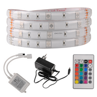 Taśma LED Pasek 14W RGB 150LED SMD IP65 5m + sterownik + zasilacz