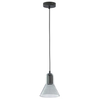 Lampa Sufitowa Wisząca VICHY BLACK S Zwis Czarno-Grafitowa Szklana Elegancka GU10 2430 TK Lighting