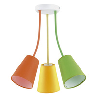 Lampa Sufitowa WIRE COLOUR Dziecięca Żyrandol Wielokolorowa Nowoczesna 3xE27 2106 TK Lighting