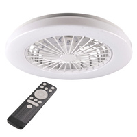 Plafon LED Oprawa Sufitowa Z Wentylatorem 48W 5300lm CCT 120° Biała Ściemnialna Libya Sanico Goldlux